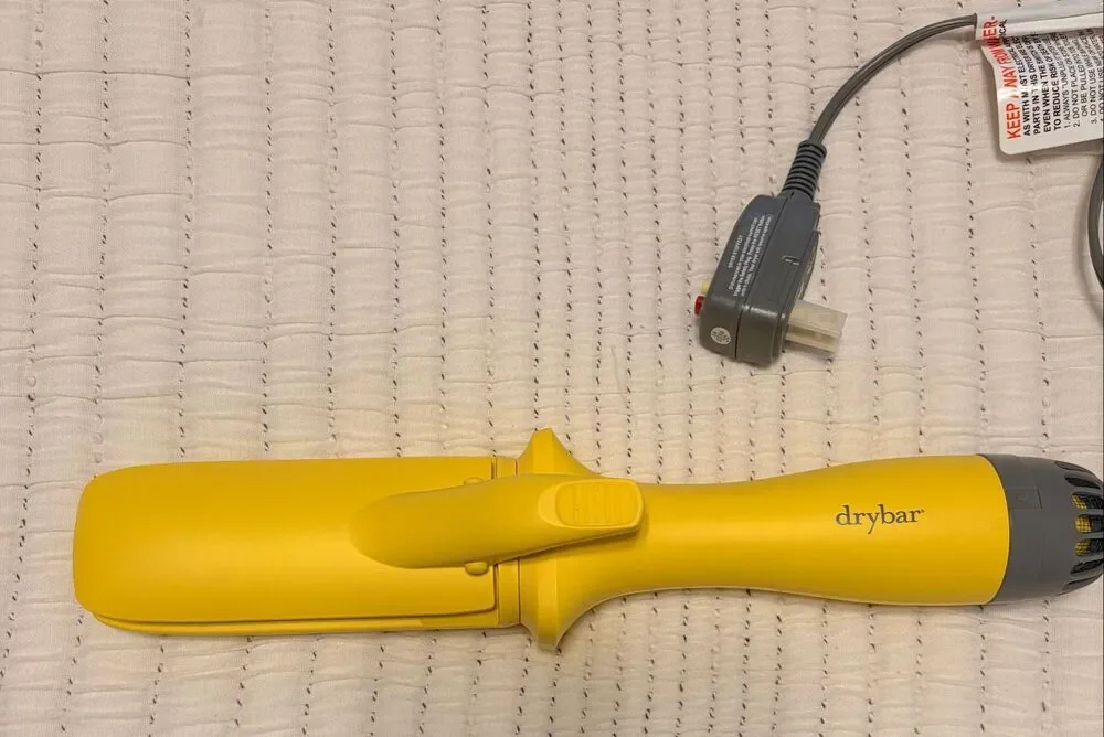 NEW Drybar The Straight Shot Blow-Drying Flat Iron Yellow Ionic Styler No Box